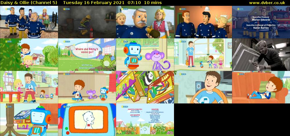 Daisy & Ollie (Channel 5) Tuesday 16 February 2021 07:10 - 07:20