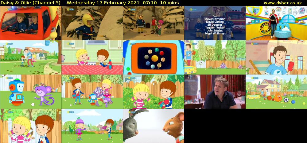 Daisy & Ollie (Channel 5) Wednesday 17 February 2021 07:10 - 07:20