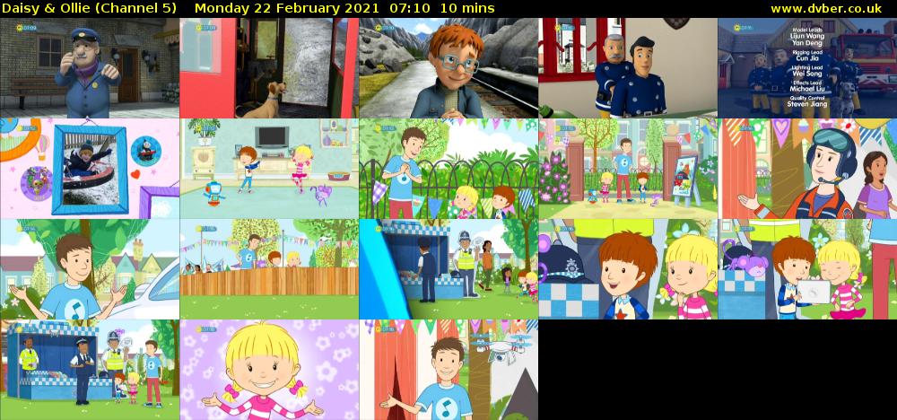 Daisy & Ollie (Channel 5) Monday 22 February 2021 07:10 - 07:20