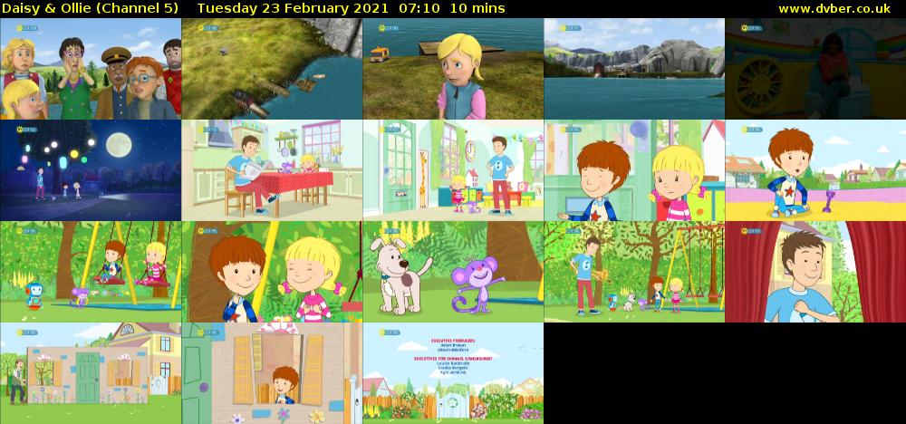 Daisy & Ollie (Channel 5) Tuesday 23 February 2021 07:10 - 07:20