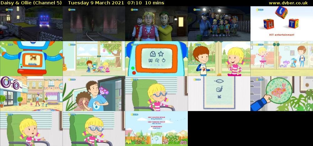 Daisy & Ollie (Channel 5) Tuesday 9 March 2021 07:10 - 07:20