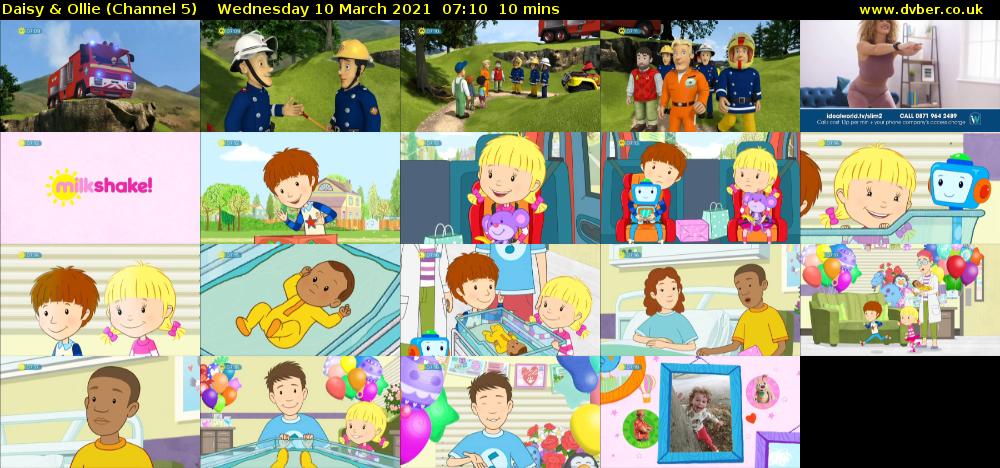 Daisy & Ollie (Channel 5) Wednesday 10 March 2021 07:10 - 07:20