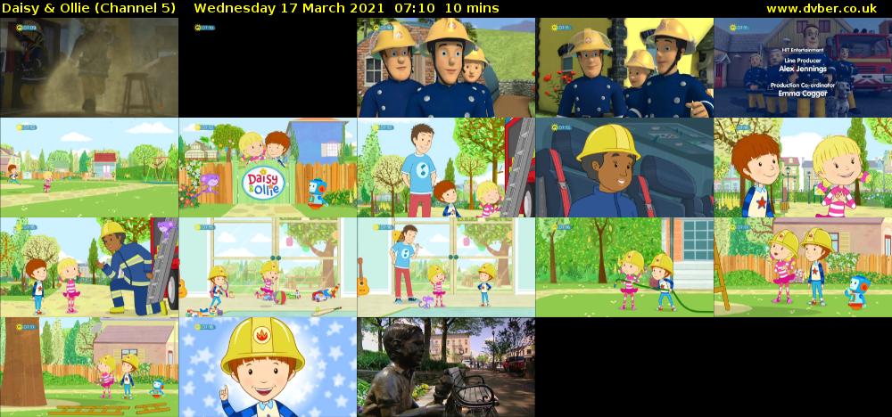 Daisy & Ollie (Channel 5) Wednesday 17 March 2021 07:10 - 07:20