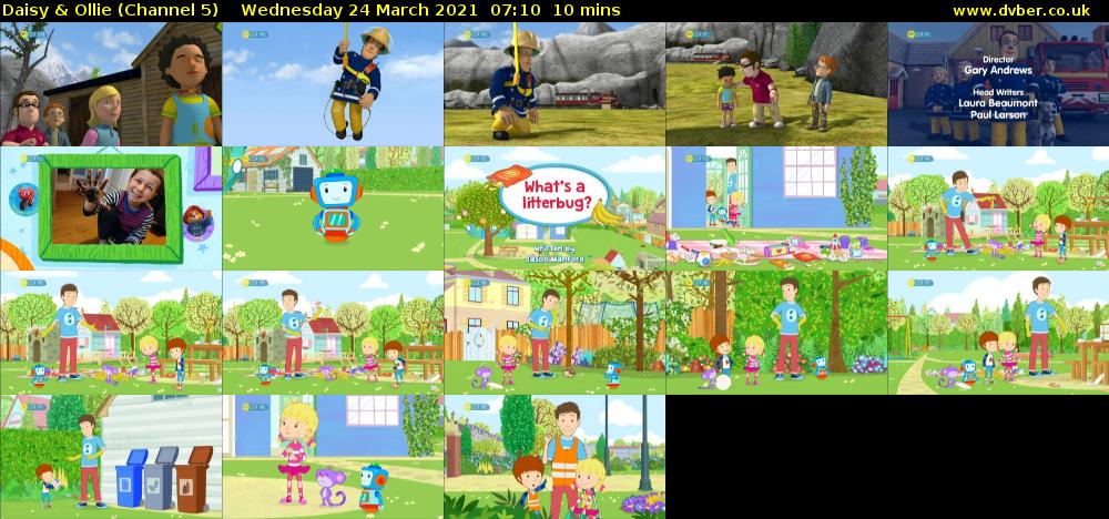 Daisy & Ollie (Channel 5) Wednesday 24 March 2021 07:10 - 07:20