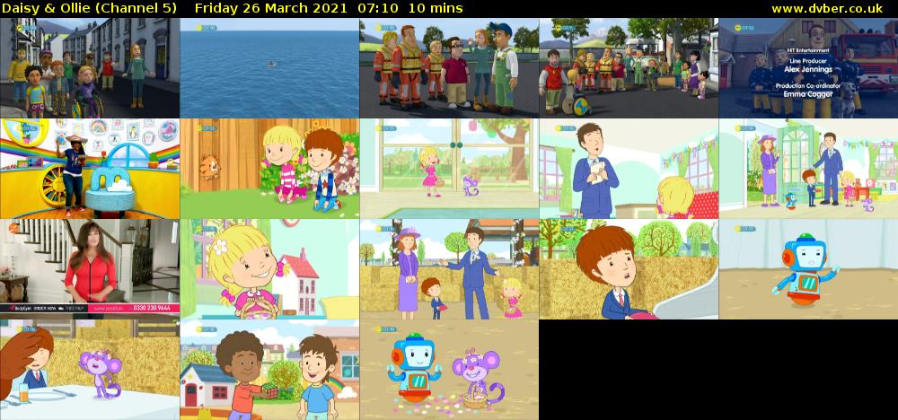 Daisy & Ollie (Channel 5) Friday 26 March 2021 07:10 - 07:20