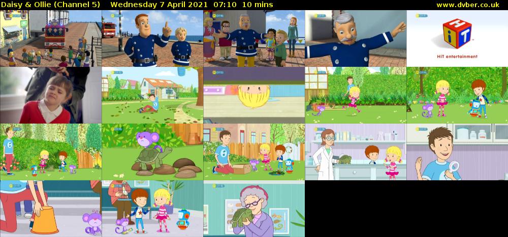 Daisy & Ollie (Channel 5) Wednesday 7 April 2021 07:10 - 07:20