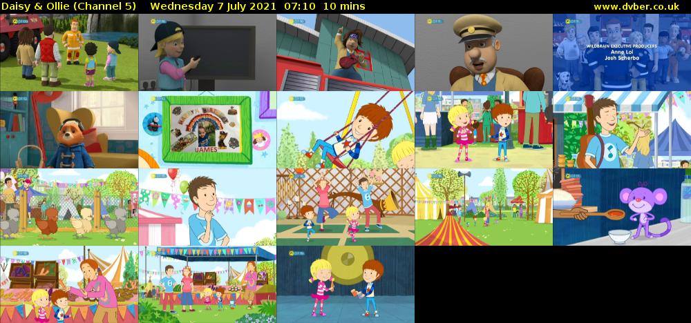 Daisy & Ollie (Channel 5) Wednesday 7 July 2021 07:10 - 07:20