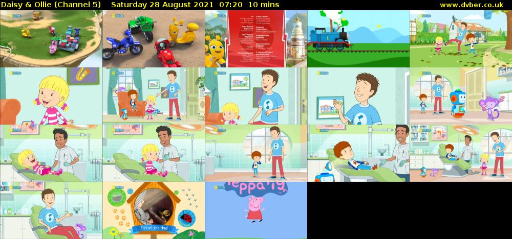 Daisy & Ollie (Channel 5) Saturday 28 August 2021 07:20 - 07:30
