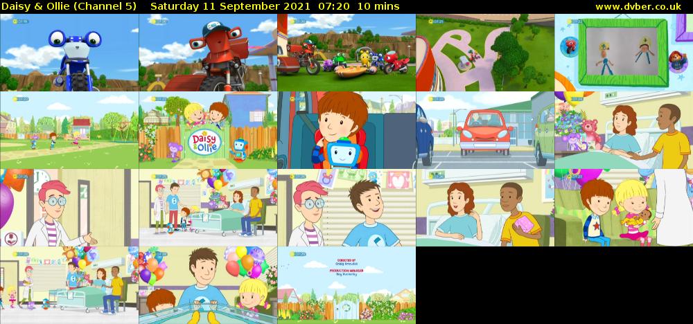 Daisy & Ollie (Channel 5) Saturday 11 September 2021 07:20 - 07:30