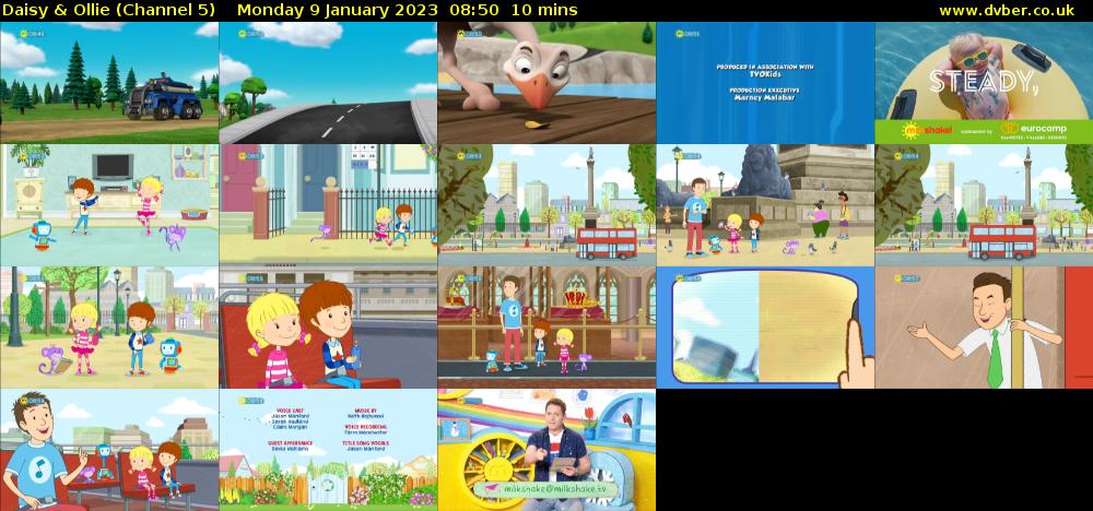 Daisy & Ollie (Channel 5) Monday 9 January 2023 08:50 - 09:00
