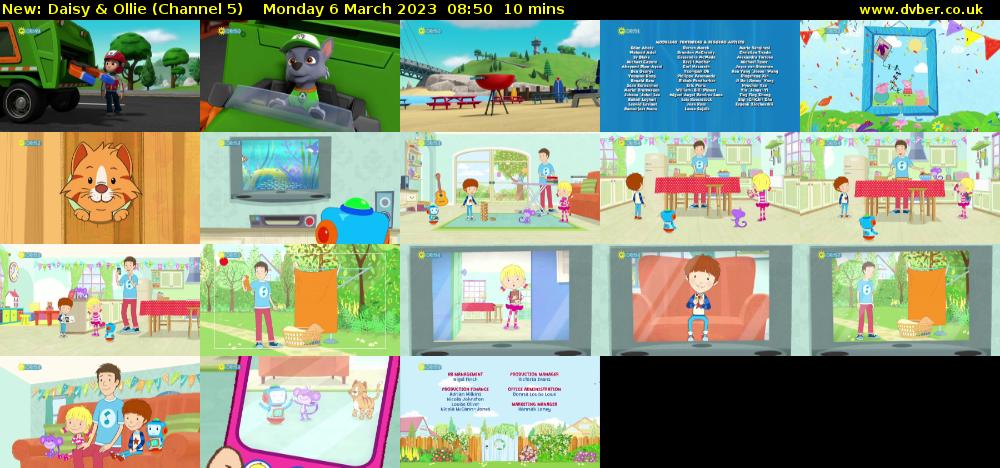 Daisy & Ollie (Channel 5) Monday 6 March 2023 08:50 - 09:00