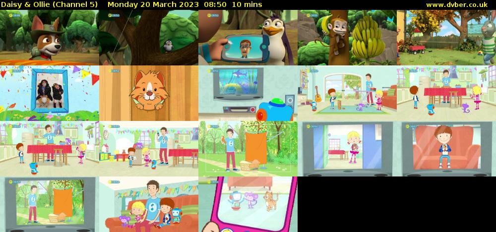Daisy & Ollie (Channel 5) Monday 20 March 2023 08:50 - 09:00