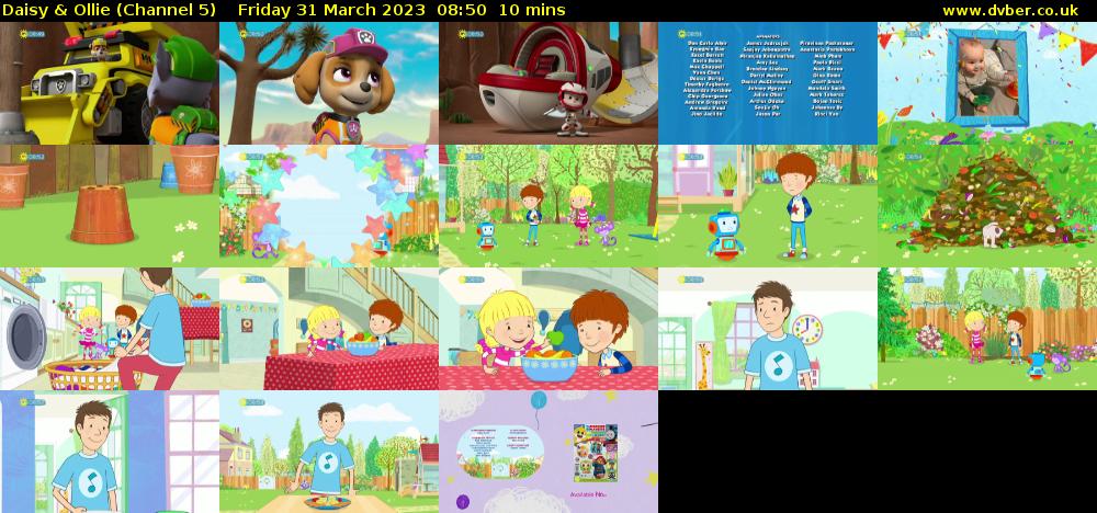 Daisy & Ollie (Channel 5) Friday 31 March 2023 08:50 - 09:00