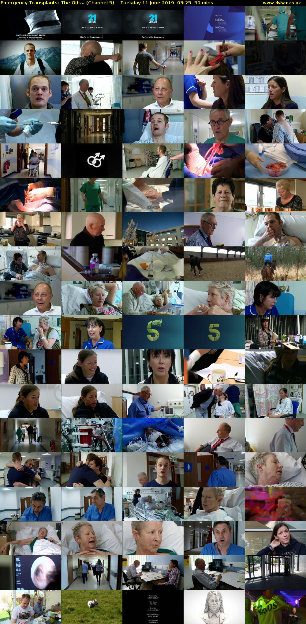 Emergency Transplants: The Gift... (Channel 5) Tuesday 11 June 2019 03:25 - 04:15