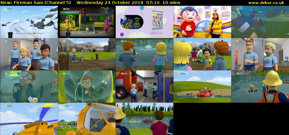 Fireman Sam (Channel 5) Wednesday 24 October 2018 07:10 - 07:20