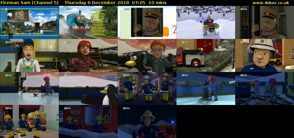 Fireman Sam (Channel 5) Thursday 6 December 2018 07:05 - 07:15