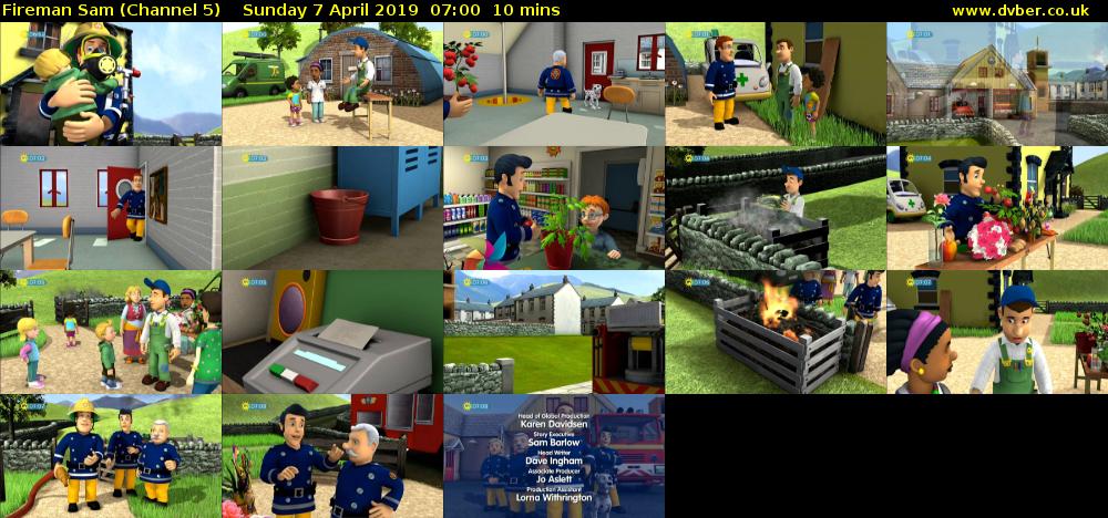 Fireman Sam (Channel 5) Sunday 7 April 2019 07:00 - 07:10