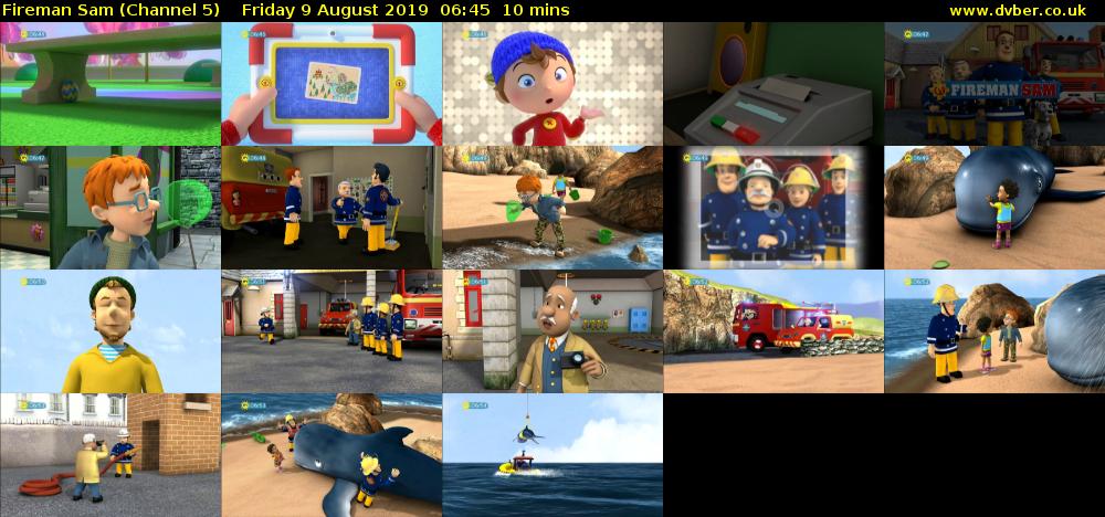 Fireman Sam (Channel 5) Friday 9 August 2019 06:45 - 06:55