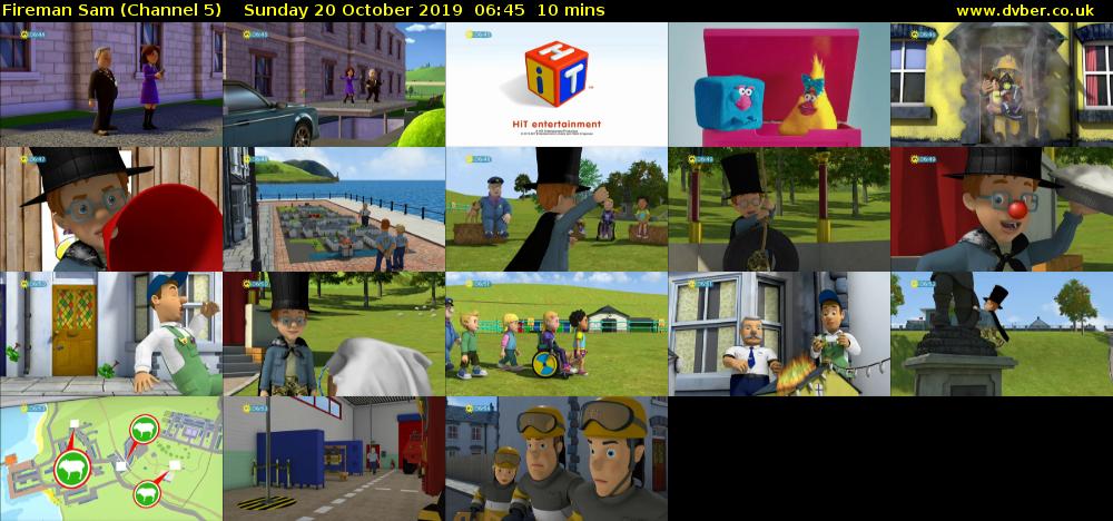 Fireman Sam (Channel 5) Sunday 20 October 2019 06:45 - 06:55