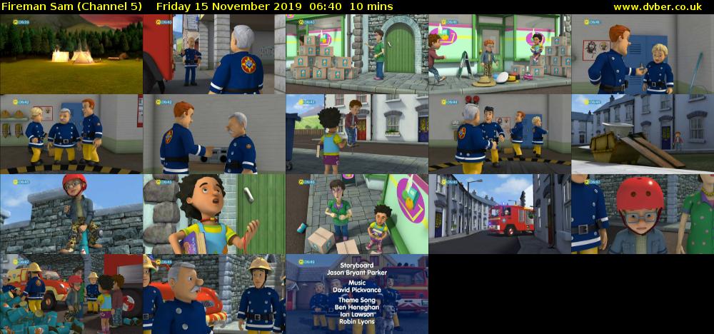 Fireman Sam (Channel 5) Friday 15 November 2019 06:40 - 06:50