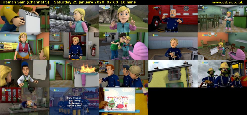 Fireman Sam (Channel 5) Saturday 25 January 2020 07:00 - 07:10
