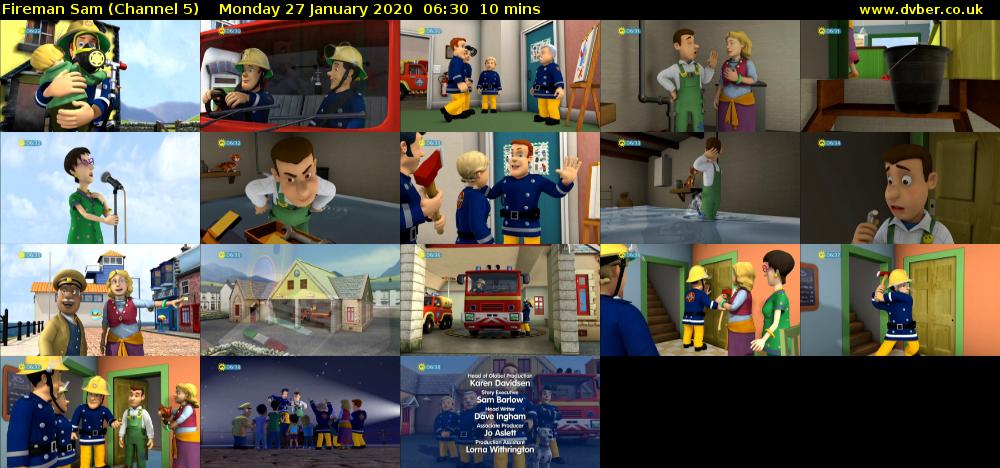 Fireman Sam (Channel 5) Monday 27 January 2020 06:30 - 06:40