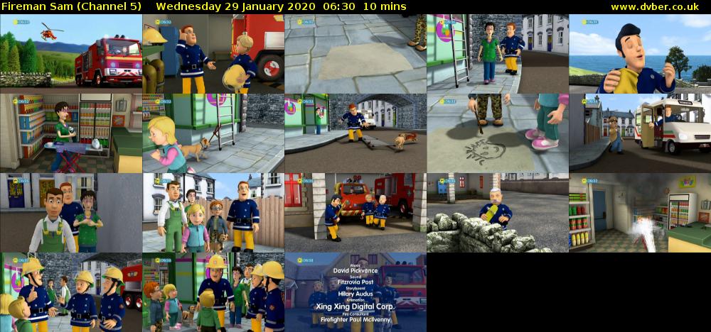 Fireman Sam (Channel 5) Wednesday 29 January 2020 06:30 - 06:40