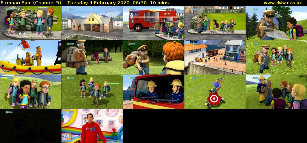 Fireman Sam (Channel 5) Tuesday 4 February 2020 06:30 - 06:40