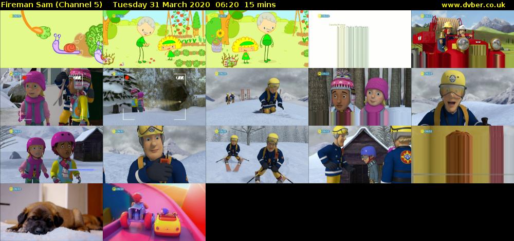 Fireman Sam (Channel 5) Tuesday 31 March 2020 06:20 - 06:35