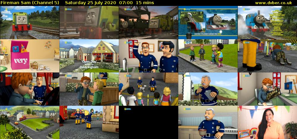 Fireman Sam (Channel 5) Saturday 25 July 2020 07:00 - 07:15