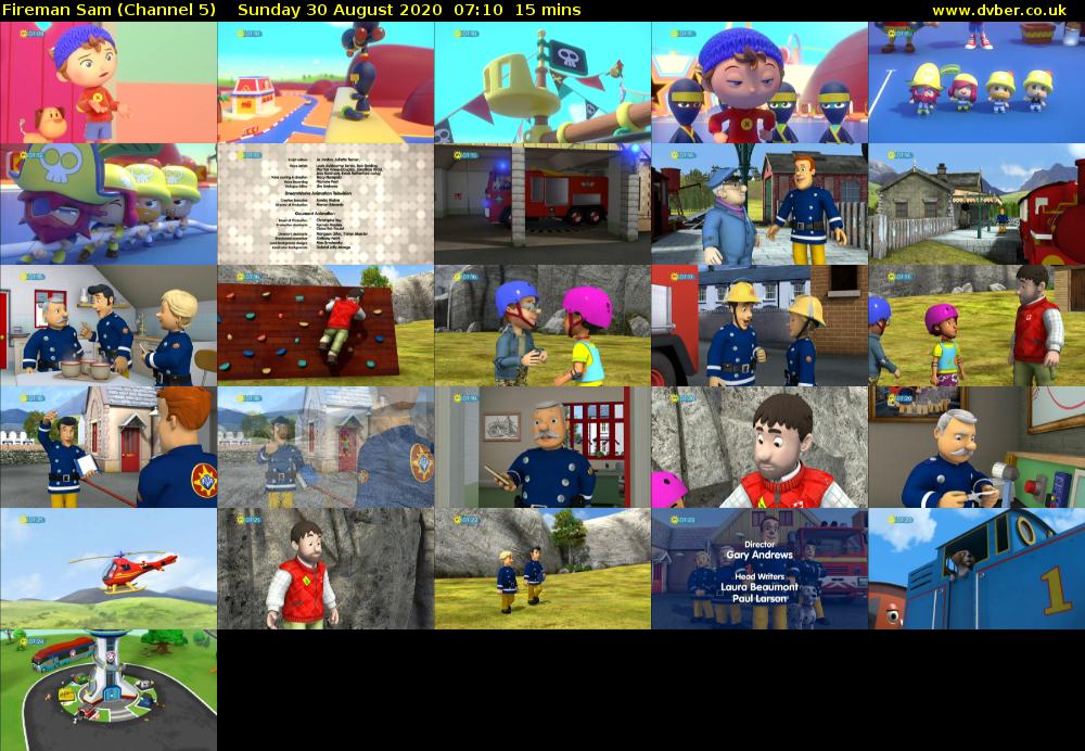 Fireman Sam (Channel 5) Sunday 30 August 2020 07:10 - 07:25