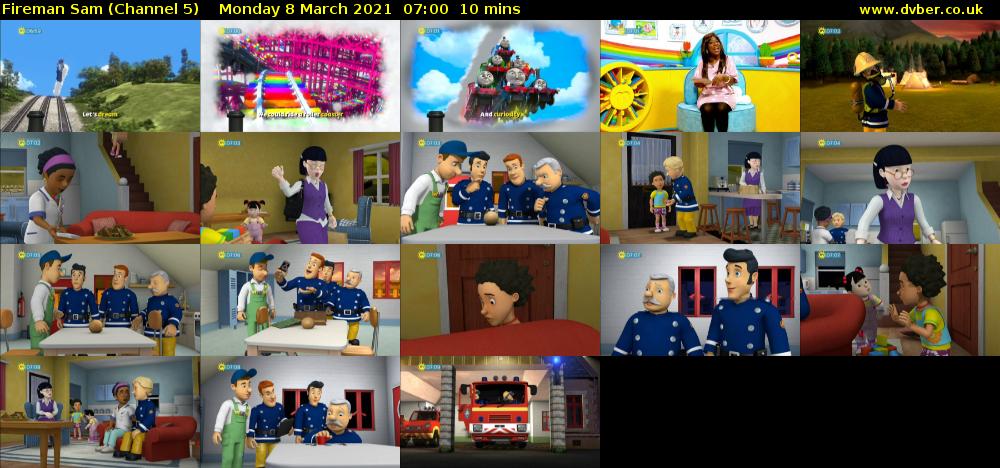 Fireman Sam (Channel 5) Monday 8 March 2021 07:00 - 07:10