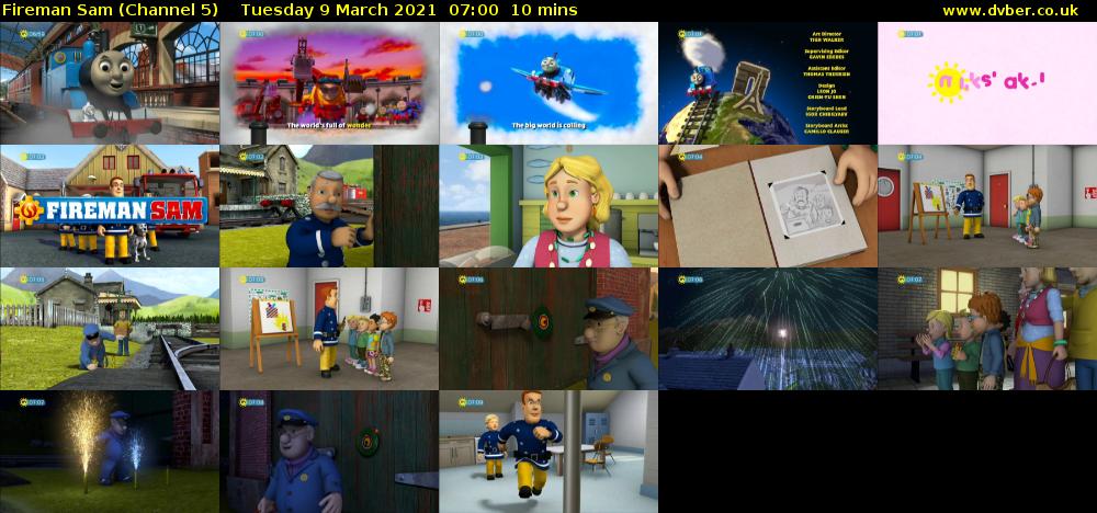 Fireman Sam (Channel 5) Tuesday 9 March 2021 07:00 - 07:10