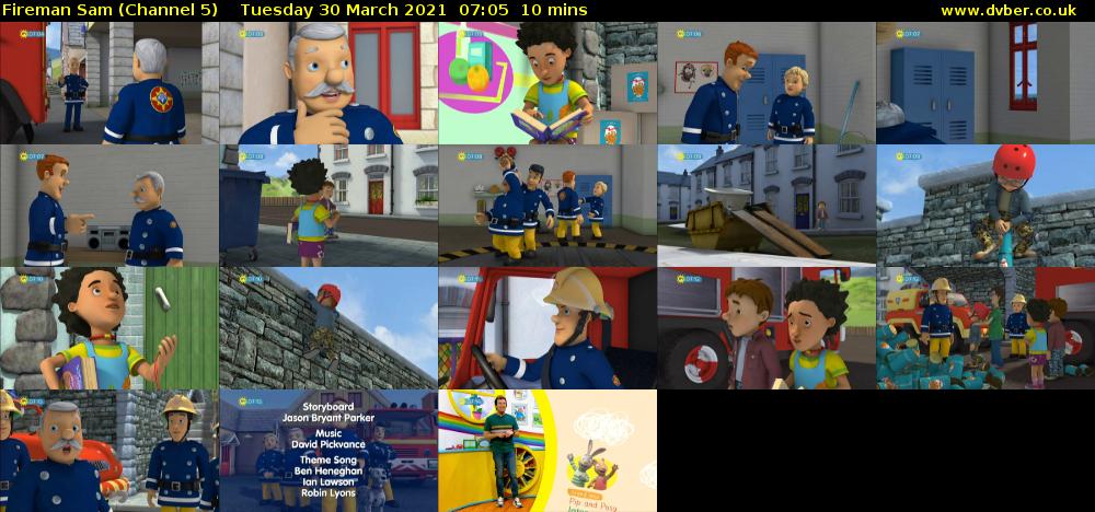 Fireman Sam (Channel 5) Tuesday 30 March 2021 07:05 - 07:15