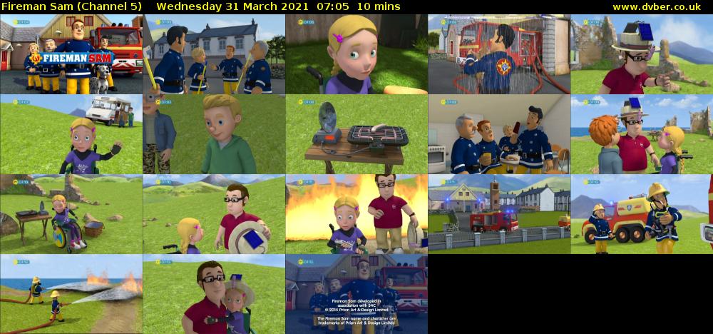 Fireman Sam (Channel 5) Wednesday 31 March 2021 07:05 - 07:15