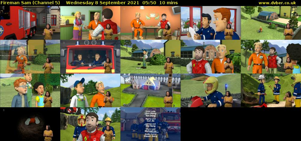 Fireman Sam (Channel 5) Wednesday 8 September 2021 05:50 - 06:00