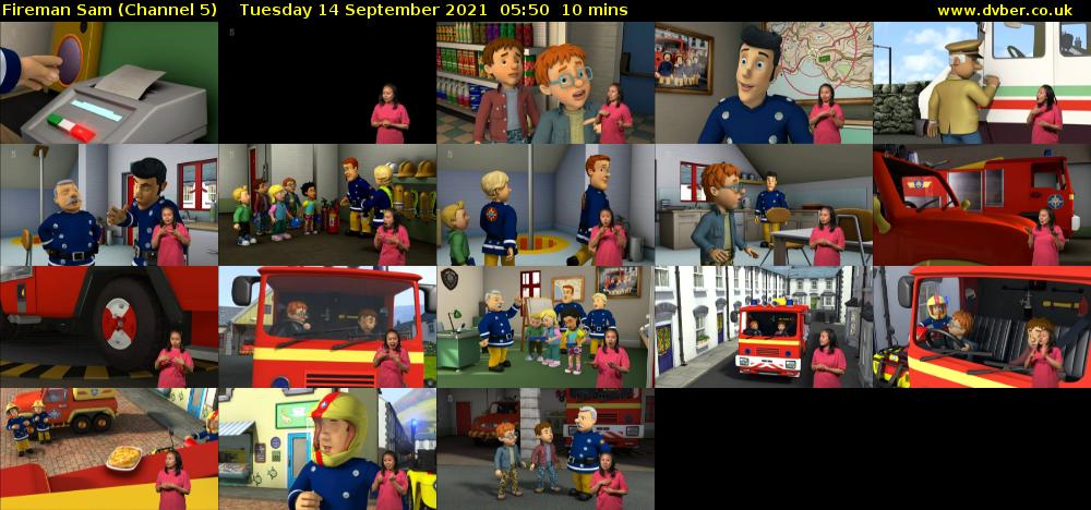 Fireman Sam (Channel 5) Tuesday 14 September 2021 05:50 - 06:00