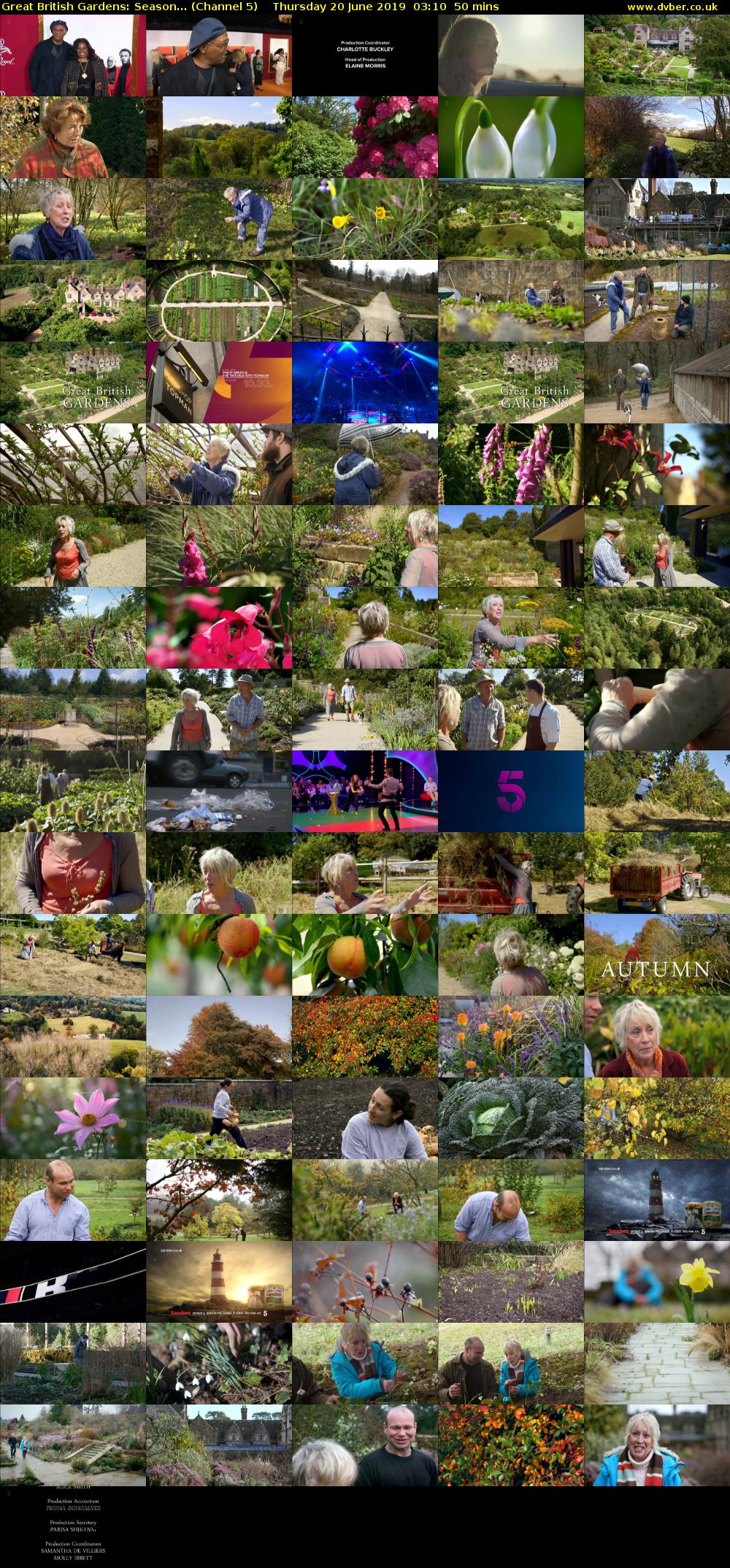 Great British Gardens: Season... (Channel 5) Thursday 20 June 2019 03:10 - 04:00