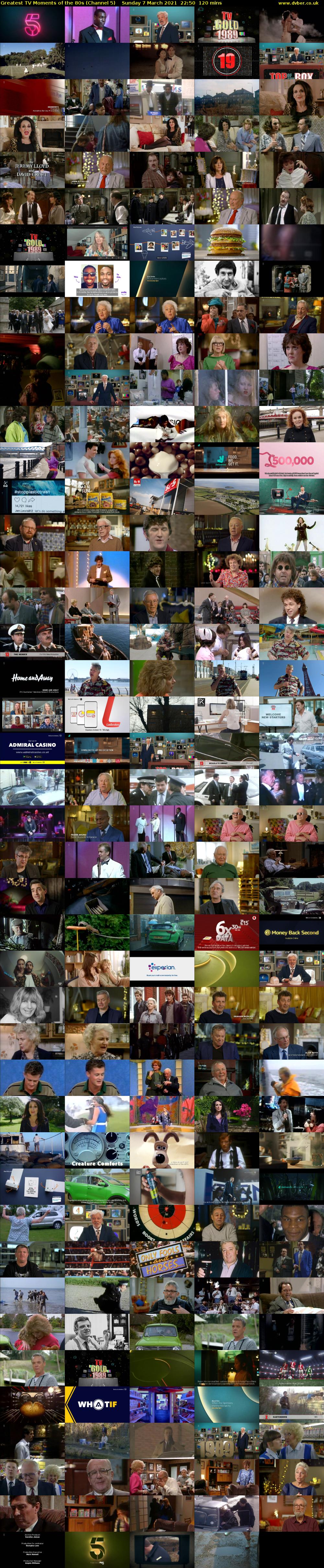 Greatest TV Moments of the 80s (Channel 5) Sunday 7 March 2021 22:50 - 00:50