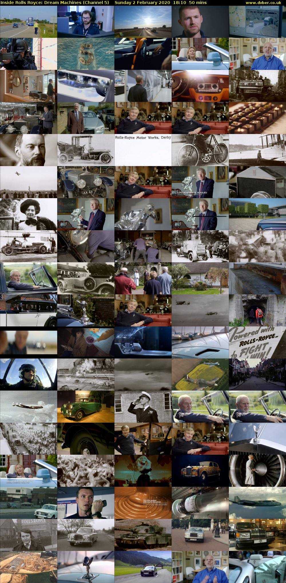 Inside Rolls Royce: Dream Machines (Channel 5) Sunday 2 February 2020 18:10 - 19:00