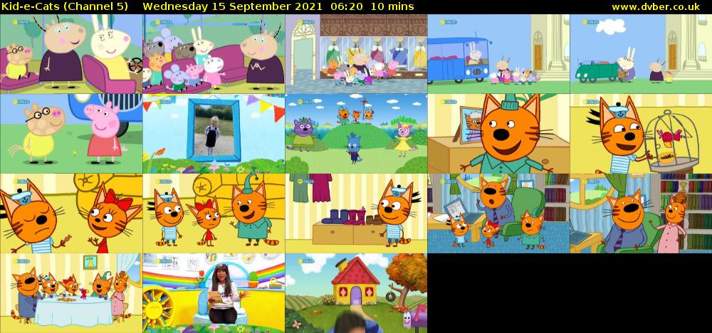 Kid-e-Cats (Channel 5) Wednesday 15 September 2021 06:20 - 06:30