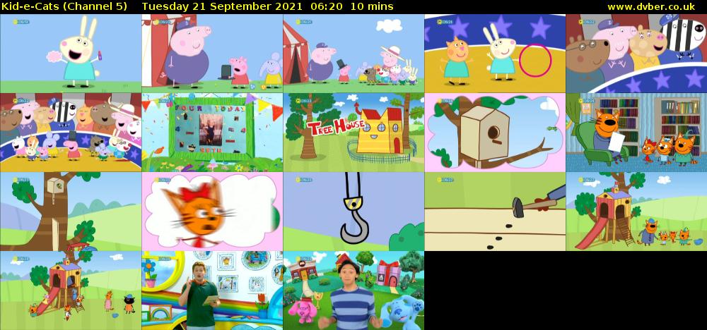 Kid-e-Cats (Channel 5) Tuesday 21 September 2021 06:20 - 06:30