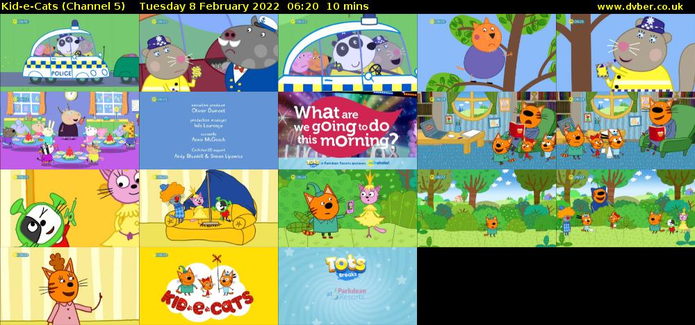 Kid-e-Cats (Channel 5) Tuesday 8 February 2022 06:20 - 06:30