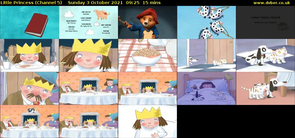 Little Princess (Channel 5) Sunday 3 October 2021 09:25 - 09:40