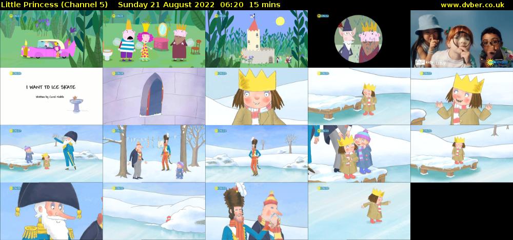 Little Princess (Channel 5) Sunday 21 August 2022 06:20 - 06:35