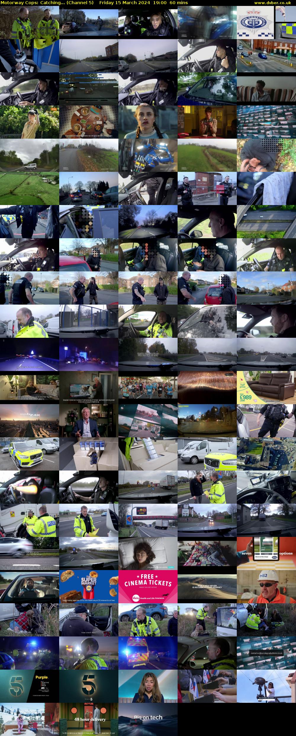 Motorway Cops: Catching... (Channel 5) Friday 15 March 2024 19:00 - 20:00