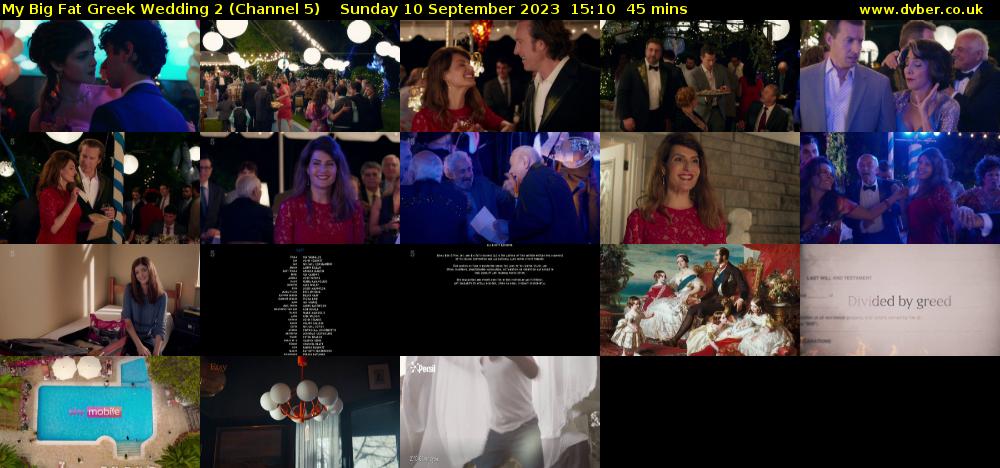 My Big Fat Greek Wedding 2 (Channel 5) Sunday 10 September 2023 15:10 - 15:55