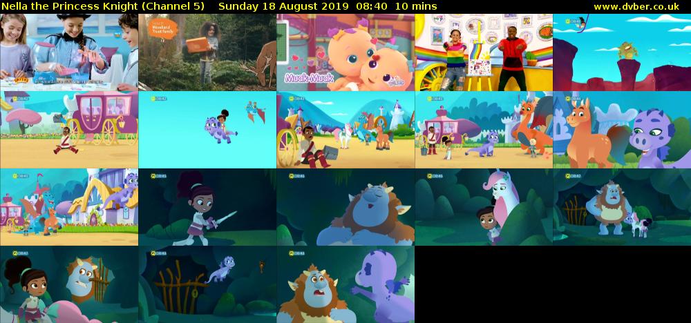 Nella the Princess Knight (Channel 5) Sunday 18 August 2019 08:40 - 08:50