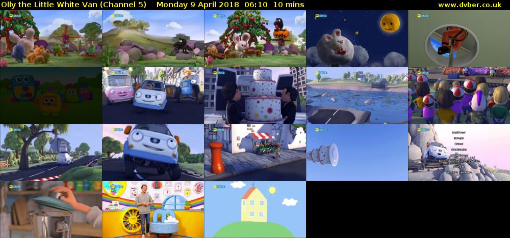 Olly the Little White Van (Channel 5) Monday 9 April 2018 06:10 - 06:20