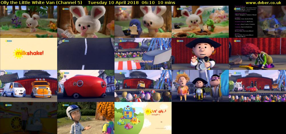 Olly the Little White Van (Channel 5) Tuesday 10 April 2018 06:10 - 06:20
